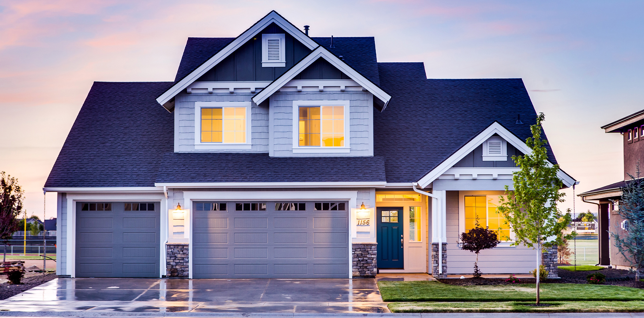 garage front door house exterior security